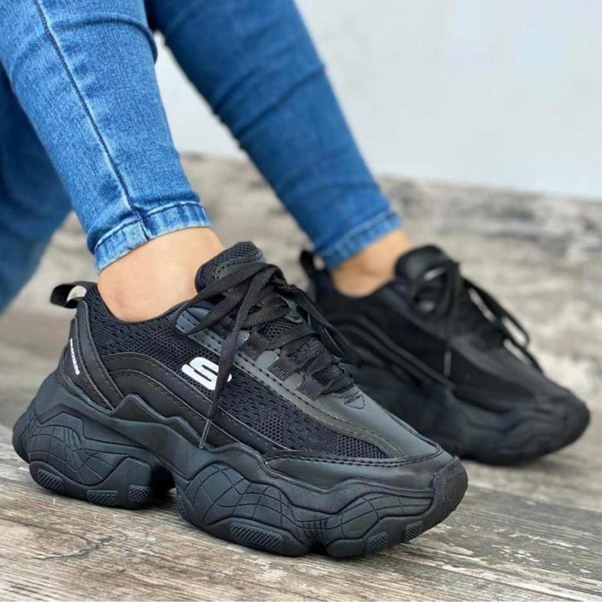tenis skechers original para mujer color negro Comprar tienda onlineshoppingcenterg Colombia centro de compras en linea